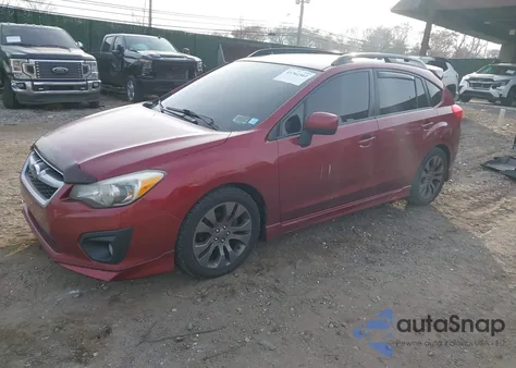 2012 Subaru Impreza 2.0I Sport Limited from USA, damaged, VIN JF1GPAR64CH202651